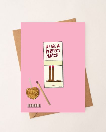 Tarjeta We are a match